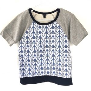 J. Crew | Paneled Sweatshirt in Navy Floral